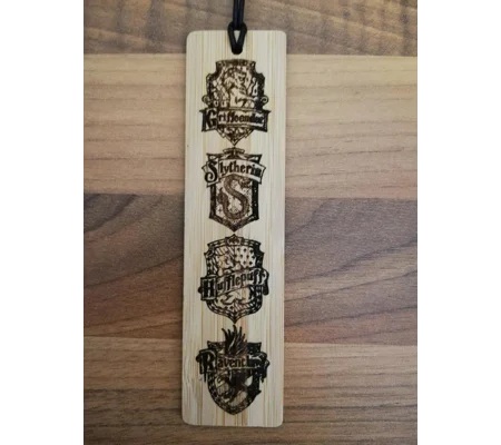 Harry Potter laser engraved bookmark