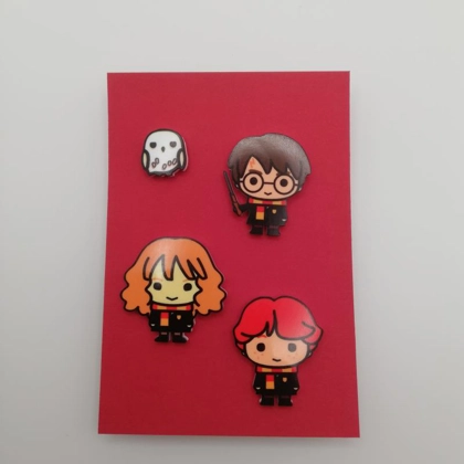 Harry Potter pin badge set