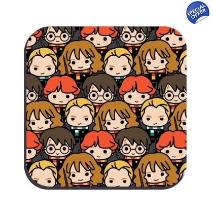 Harry Potter toon heads drinks coaster Harry Potter toon heads drinks coaster