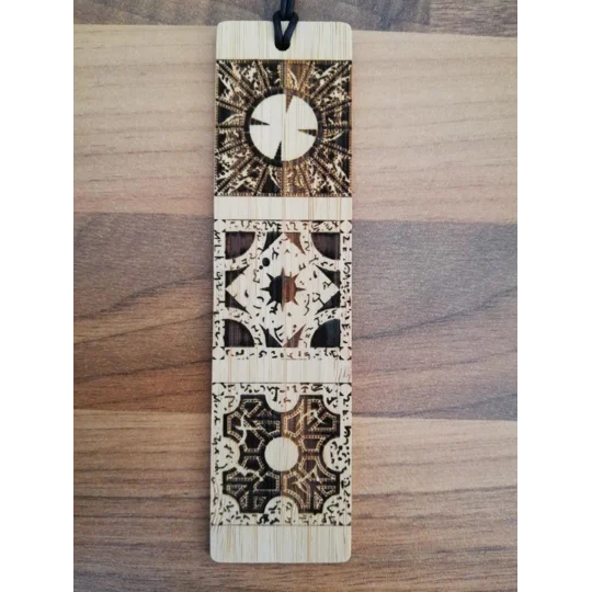 Hellraiser laser engraved bookmark