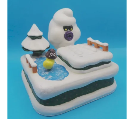 Super Mario 3D World - Mini 6-5 Ty-Foo Flurries Diorama