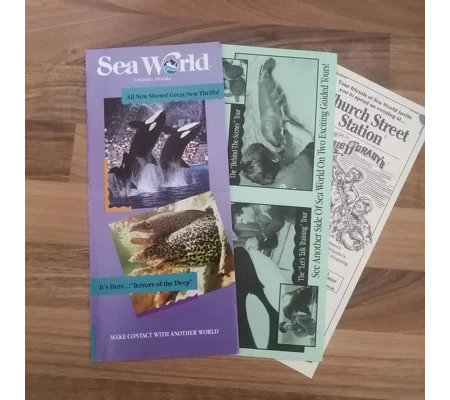 Sea World Brochure Orlando Florida 1992