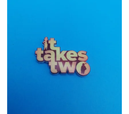 It Takes Two logo pin badge
