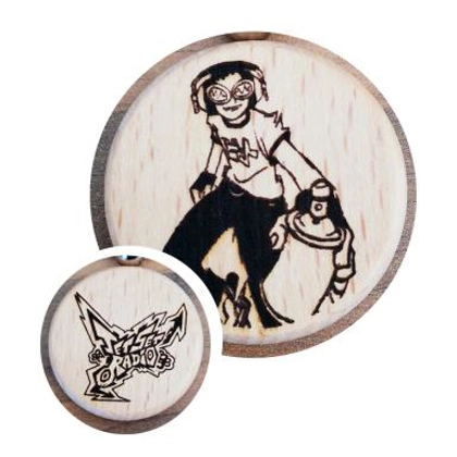 Jet Set Radio laser engraved keyring Jet Set Radio laser engraved keyring