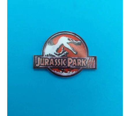 Jurassic Park 3 logo pin badge