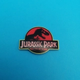 Jurassic Park full logo pin badge