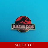 Jurassic Park full logo pin badge