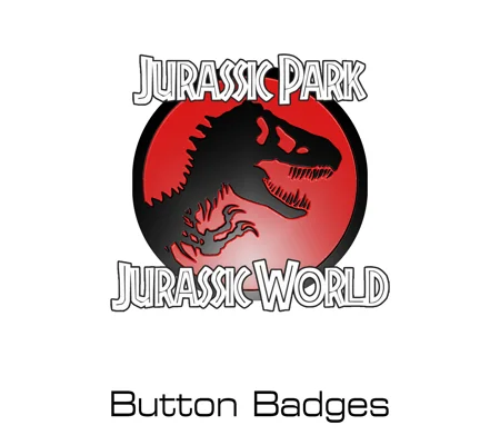 Jurassic Park/World button badges