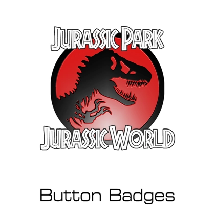 Jurassic Park/World button badges