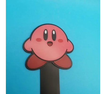 Kirby 3D printed multi-coloured bookmark