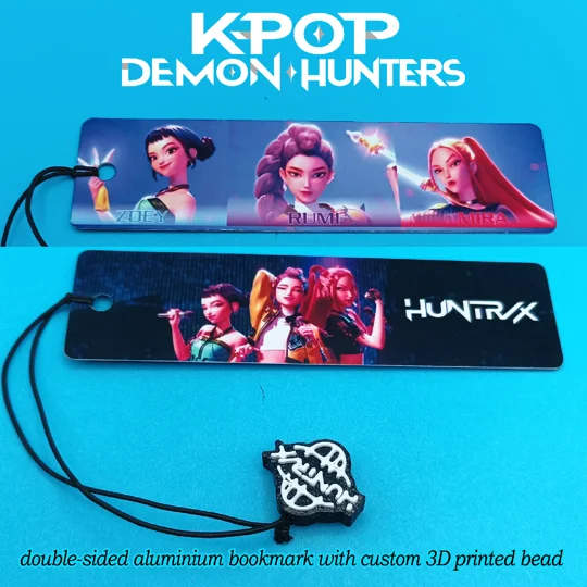 Kpop Demon Hunters aluminium bookmarks