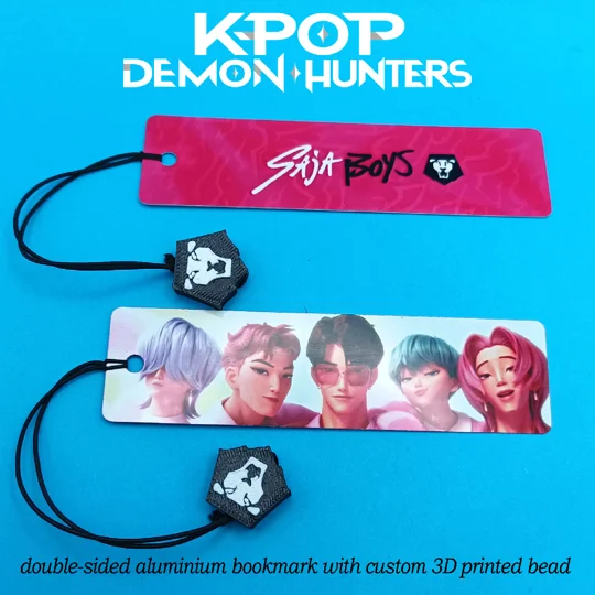 Kpop Demon Hunters aluminium bookmarks