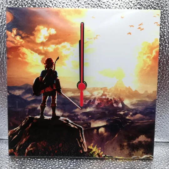 Legend of Zelda Breath of the Wild design 1 Ceramic Tile Wall Clock