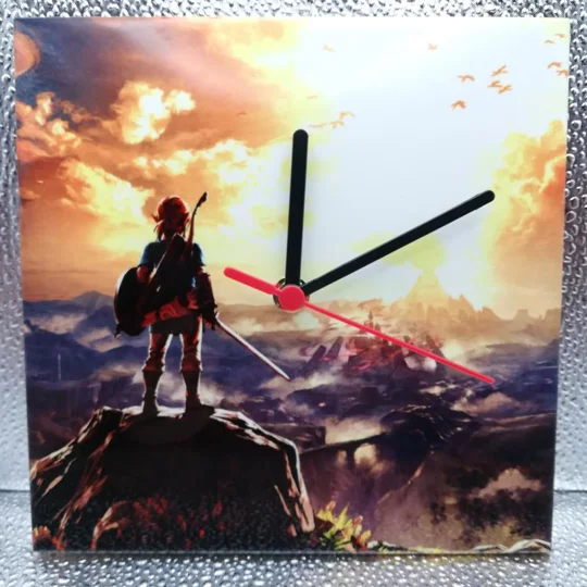 Legend of Zelda Breath of the Wild design 1 Ceramic Tile Wall Clock