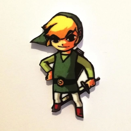 Legend of Zelda pin badge - Link Legend of Zelda pin badge - Link