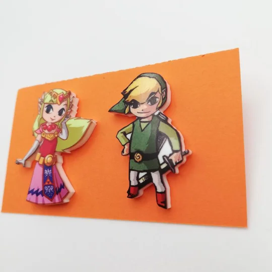 Legend of Zelda pin badge set