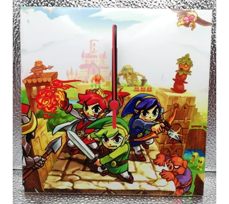Legend of Zelda Tri Force Heroes Ceramic Tile Wall Clock