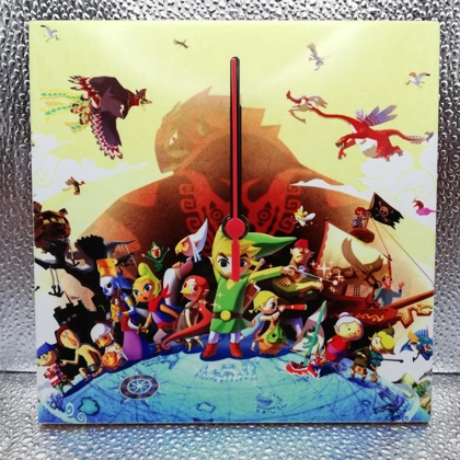Legend of Zelda Wind Waker Ceramic Tile Wall Clock
