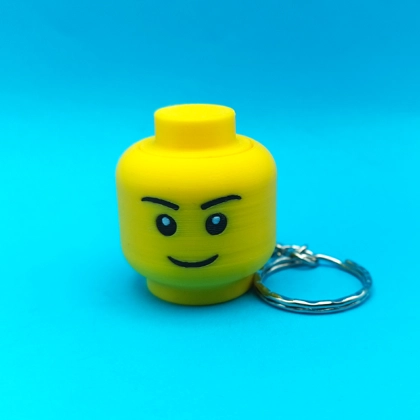 LEGO Mini Figure Head Fidget Clicker Keyring