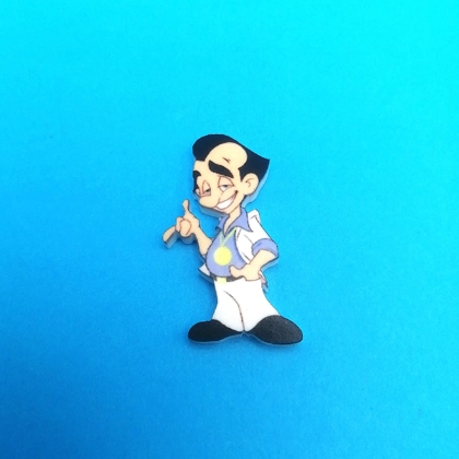 Leisure Suit Larry pin badge - Larry Laffer