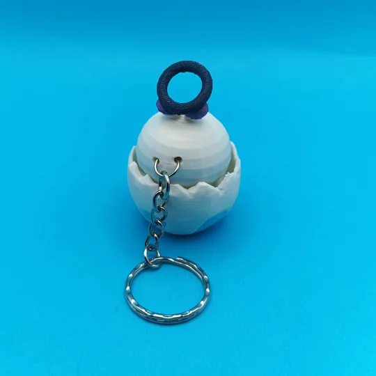 Light Chao Peek-A-Boo keyring fidget clicker