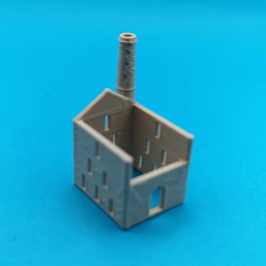 Mini Cornish Mine Houses (x10) - Light Stone