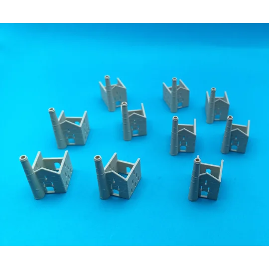Mini Cornish Mine Houses (x10) - Light Stone