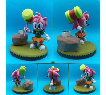Sonic the Hedgehog - Sonic Origins Inspired Base for Classic Amy Jakks Pacific 2.5 inch figure