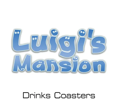 Luigi's Mansion drinks coasters