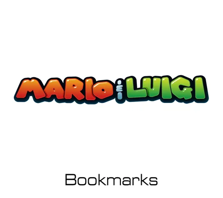 Mario & Luigi bookmarks