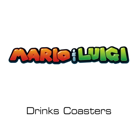Mario & Luigi drinks coasters