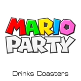 Mario Party drinks coasters