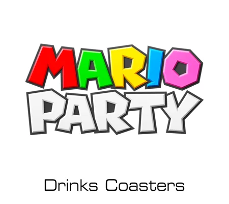 Mario Party drinks coasters