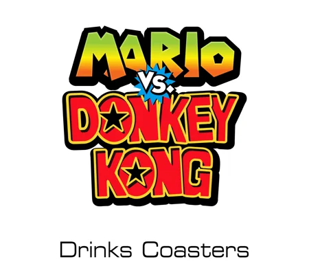 Mario VS Donkey Kong drinks coasters
