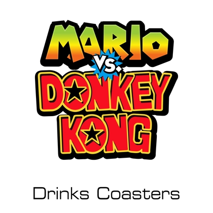 Mario VS Donkey Kong drinks coasters Mario VS Donkey Kong drinks coasters