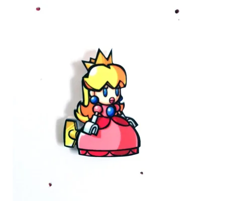 Mario vs Donkey Kong - Mini Princess Peach Toy pin badge