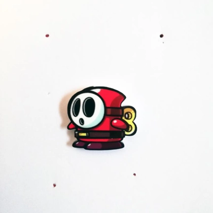 Mario vs Donkey Kong - Mini Shy Guy Toy pin badge