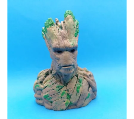 Marvel's Groot - hand-painted Hollow Mini Resin 3D Printed Bust