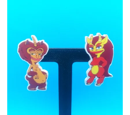Maury and Connie pin badge set - Big Mouth/Human Resources