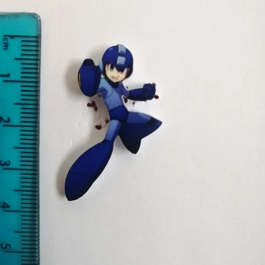 Mega Man - Side Jump pin badge