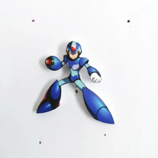 Mega Man X pin badge