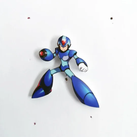 Mega Man X pin badge