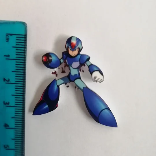 Mega Man X pin badge