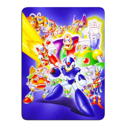 Mega Man X Glitter Full Magnetic Back Magnet Mega Man X Glitter Full Magnetic Back Magnet