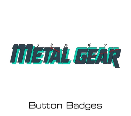 Metal Gear button badges