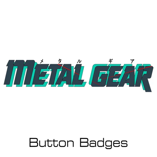 Metal Gear button badges