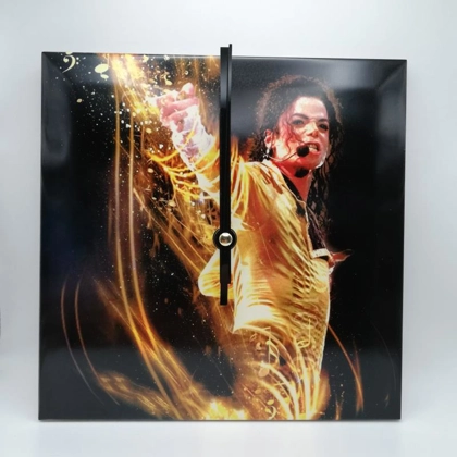 Michael Jackson (design 2) Ceramic Tile Wall Clock
