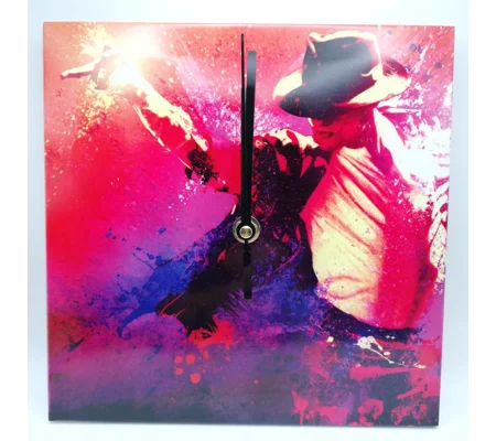 Michael Jackson (design 3) Ceramic Tile Wall Clock