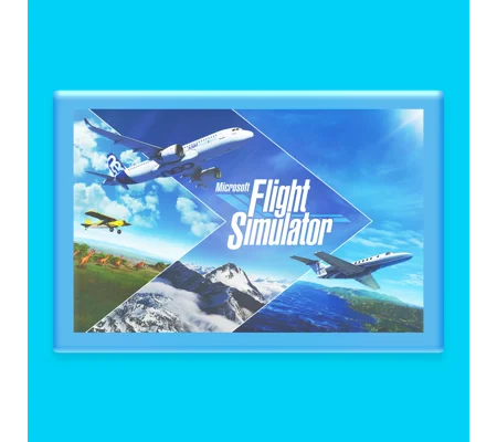 Microsoft Flight Simulator - Plastic Photo Frame Magnet