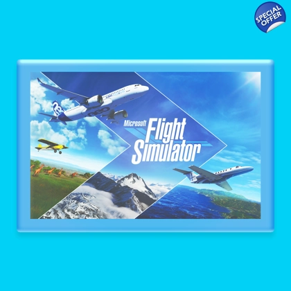 Microsoft Flight Simulator - Plastic Photo Frame Magnet